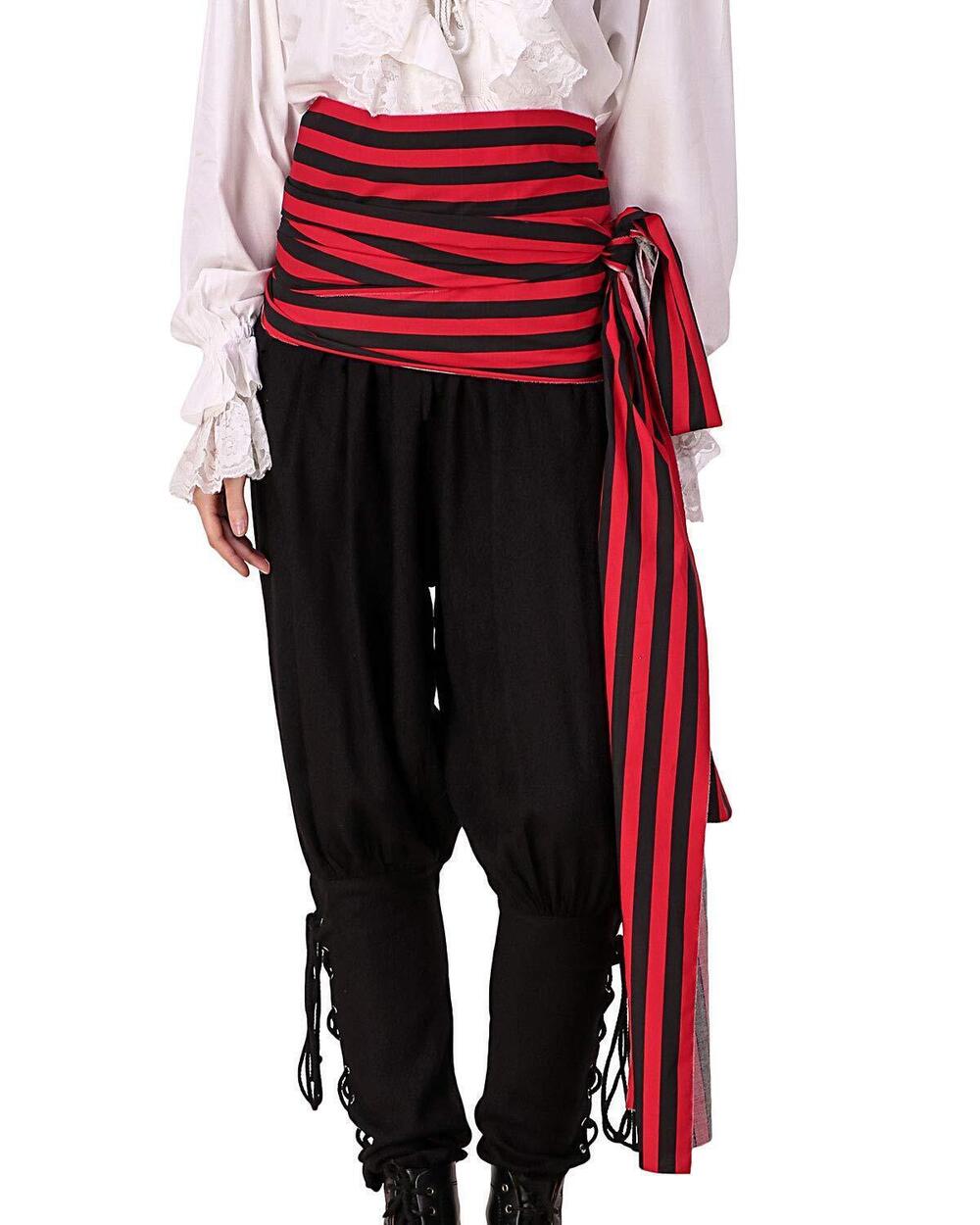 7690 100% Cotton Pirate Sash & Striped Renaissance Cosplay Belt Wrap